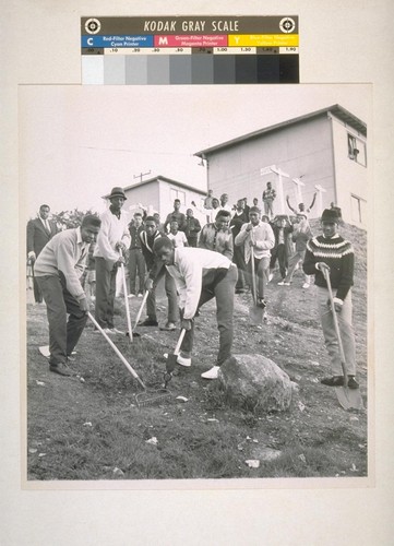 Youth For Service, removing rocks from Hunter's Point