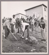 Youth For Service, removing rocks from Hunter's Point