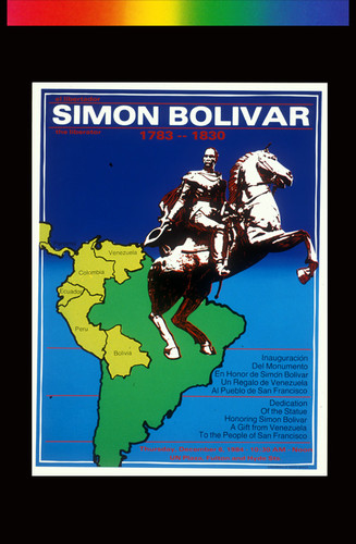Simon Bolivar, Announcement Poster for