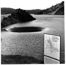 Monticello Dam's Morning Glory Hole concrete spillway