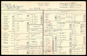WPA household census for 227 WEST 110TH STREET, Los Angeles County