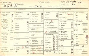 WPA household census for 929R WEST 66TH STREET, Los Angeles County