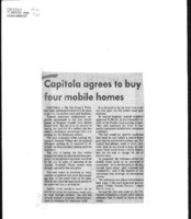 Capitola agrees to buy four mobile homes
