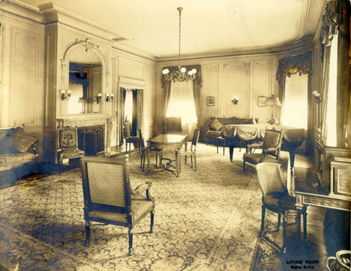 [Living room of the State Suite, Palace Hotel]