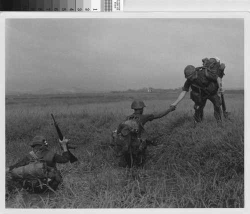 Soldiers in marsh - Vietnam
