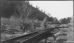 Flood damage to the North West Pacific tracks between Healdsburg and Hopland