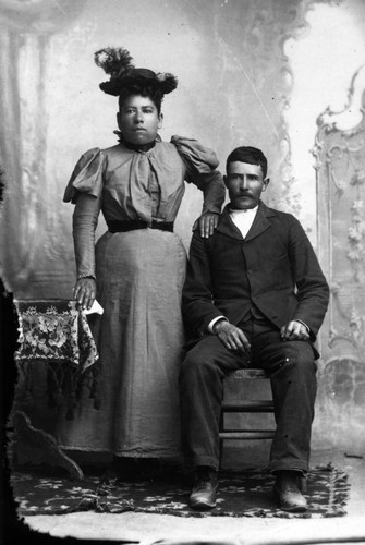 1895 Portrait of unidentified couple in New Mexico