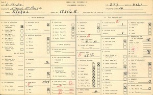 WPA household census for 1831 1/4 SICHEL, Los Angeles