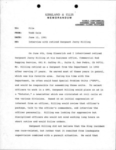 Witness file - Rilling, Jerry, 1991-06-12
