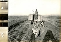Tractor pulling Knapp Offset Disc Plow in field, Catalog Photo 17-A