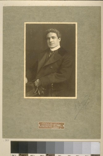 [Portrait of Herman George Scheffauer.] [Photograph by Adolph Langfier. 1907.]