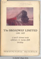 Broadway Limited 1902-1927: a world famous train celebrates its twenty-fifth birthday