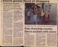 Storm greets flood of shoppers