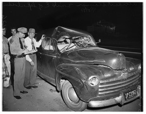 Auto Accident--Slauson, 1/2 mile East of Sepulveda, 1951