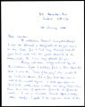 Letter of congratulations to Charles Handy
