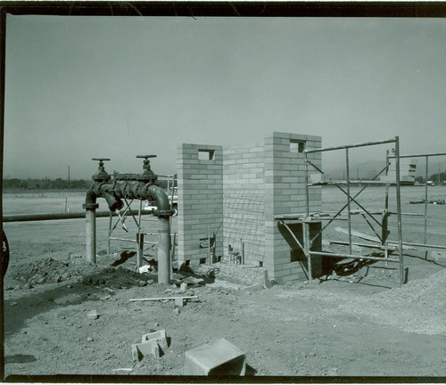 View of construction at Whittier Narrows Recreation Area