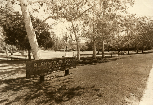 1980s - Buena Vista Park Sign