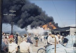 Fire at Montgomery Village Shopping Center, Santa Rosa, California, 1954