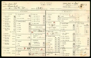 WPA household census for 1351 WEST 70TH STREET, Los Angeles County