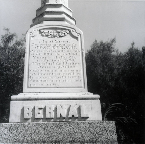 Headstone of Jose Bernal