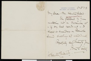 Irving Shrewsbury Cobb, letter, 1934-10-13, to Hamlin Garland