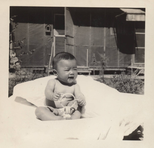 Glen Tsutomu Nakamura at five and a half months old at Poston incarceration camp