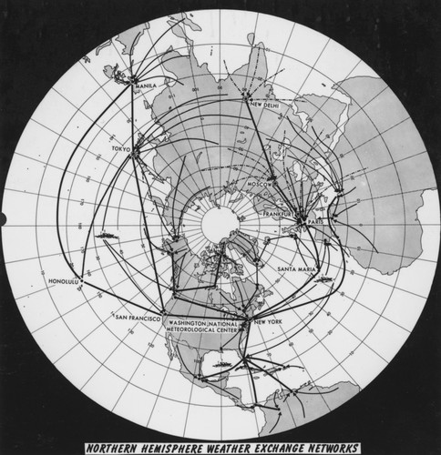 Northern Hemisphere Weather Exchange Networks, 1963