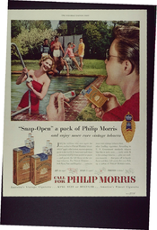 "Snap-Open" a pack of Philip Morris and enjoy more rare vintage tobacco