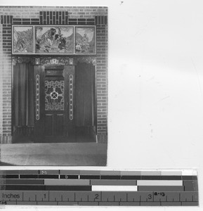 The confessional in the Pro-Cathedral at Jiangmen, China, 1929