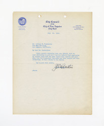 Letter from J. Win Austin to Isidore B. Dockweiler, July 10, 1942
