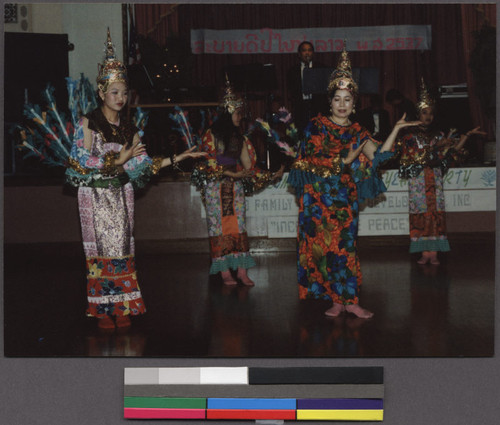 Peacock dancers at a New Year's event