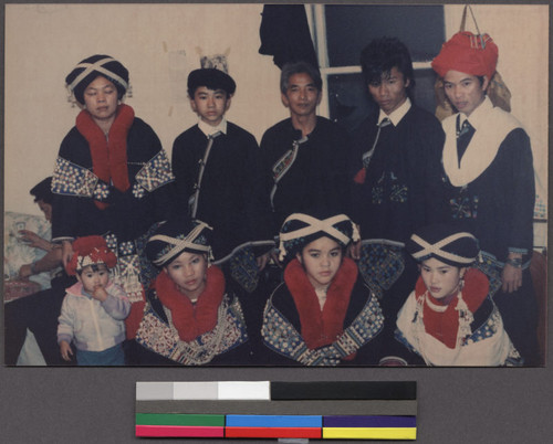 Mien young people in traditional clothing