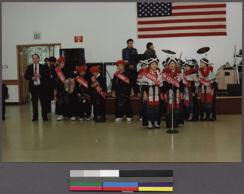 Musicians and dancers at a New Year's party in Richmond, California