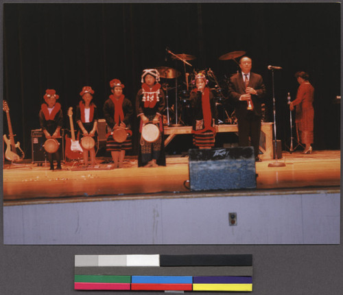 Musicians performing at a cultural program, Richmond, California