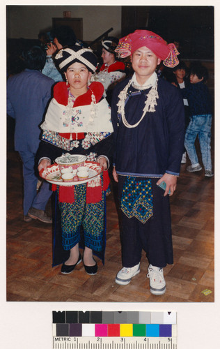 Iu Mien bride and groom, Oakland