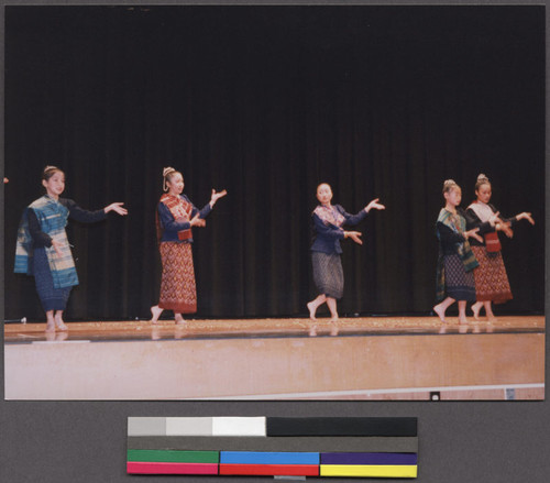 Lao dancers performing at a cultural program, Richmond, California