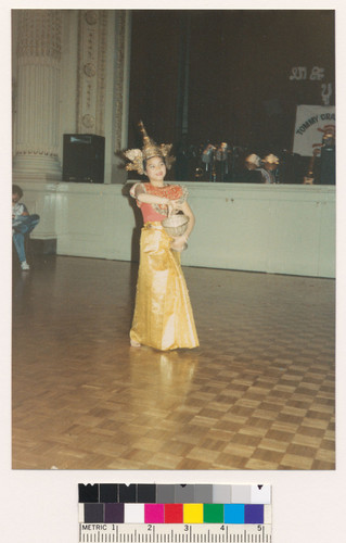 Lao woman performing