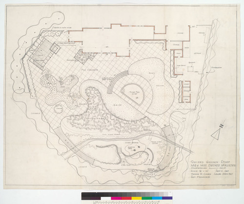 McAllister (Decker) Residence, Hillsborough, CA, 1945-1948