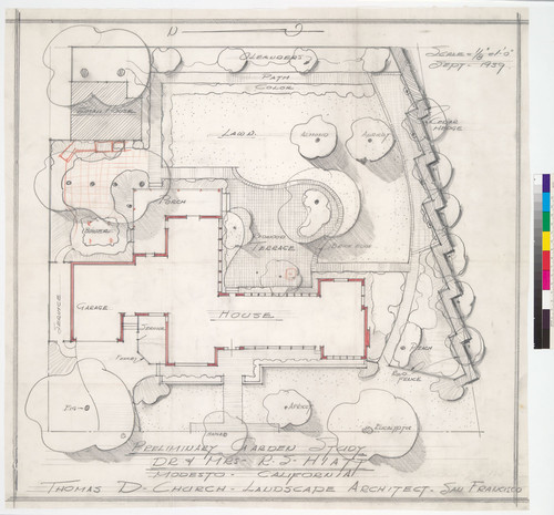 Hiatt (R.S.) Residence, Modesto, CA, 1939-1940