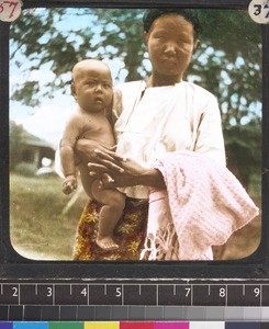 Burmese mother and baby, Myanmar, s.d