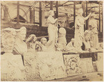 Group of antique sculpture in the nave