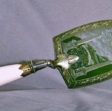 Sterling Silver Trowel with Ivory Handle