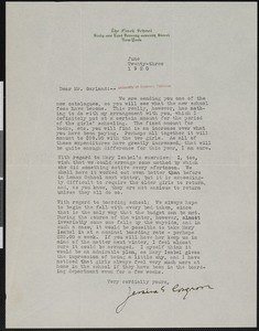 Jessica G. Cosgrave, letter, 1920-06-23, to Hamlin Garland