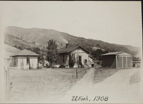 Ukiah Latitude Observatory and house, Ukiah, California, 1908