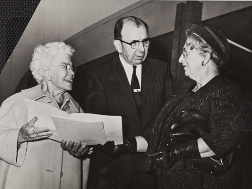 Honored guests from first graduating Class of 1917, 1964