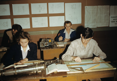 Aviation class, Citrus Junior College, 1942