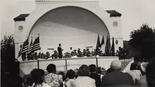 Azusa Municipal Band Shell, Armistice Day, November 11, 1939