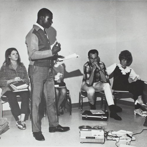 College Union of Racial Equality formation meeting, 1968-69