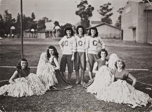 Varsity cheer and song leaders, Citrus Union High School, 1950