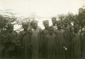 Pupils of the mission school, in Talagouga, Gabon
